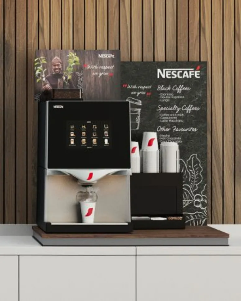 Nestle coffee shop machine commercial